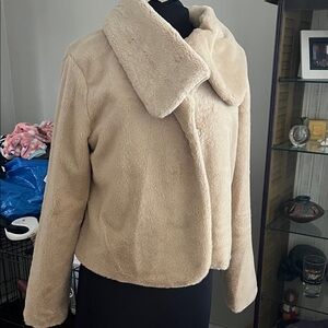 FAVLUX Cream Teddy Jacket